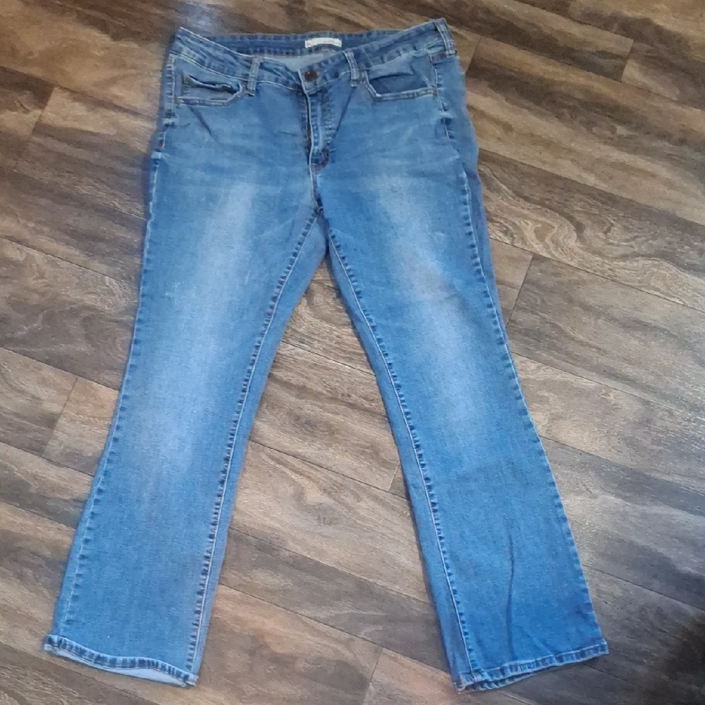 SO Women's Straight Leg Blue Jeans
